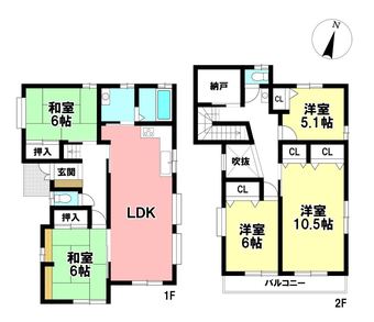 5LDK house in Kita Ward, Nagoya