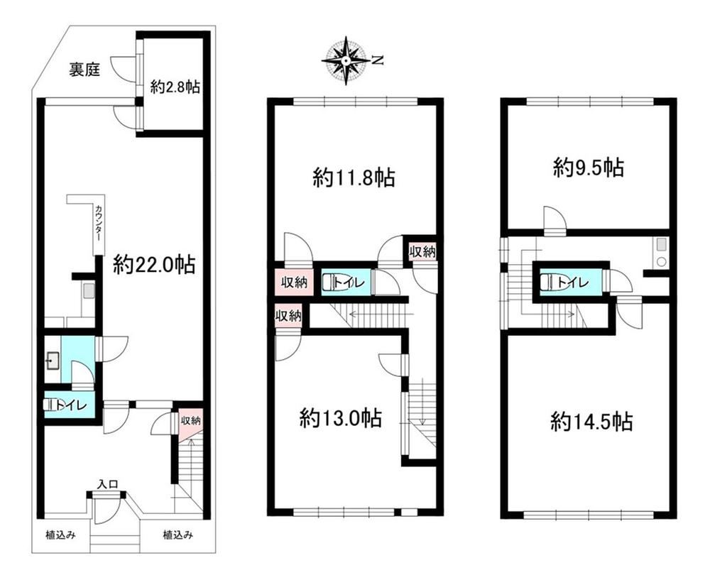 4LDK house in Nakagyo Ward, Kyoto - Photo 1