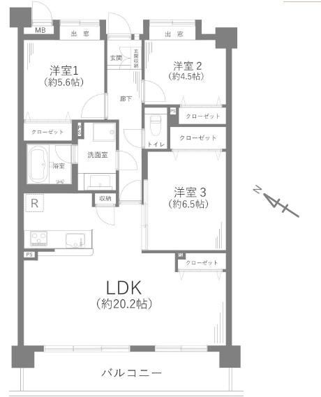 3LDK apartment in Minami Ward, Sagamihara, Kanagawa - Photo 1