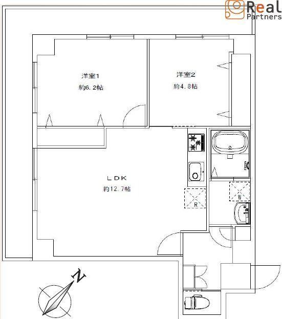 2LDK apartment in Naka Ward, Yokohama, Kanagawa - Photo 1