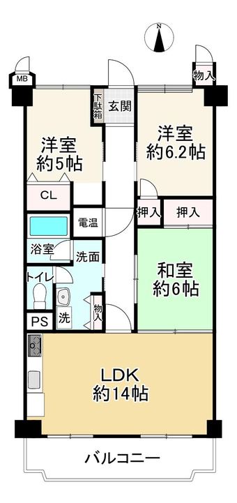 3LDK apartment in Ikeda