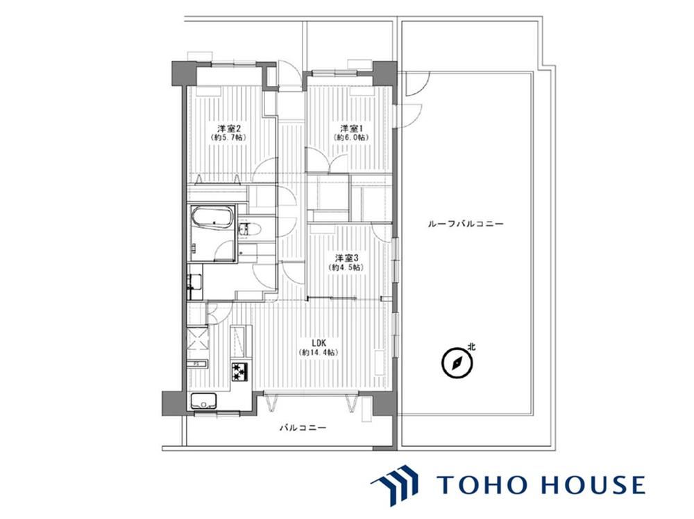 3LDK apartment in Chuo Ward, Saitama - Photo 1