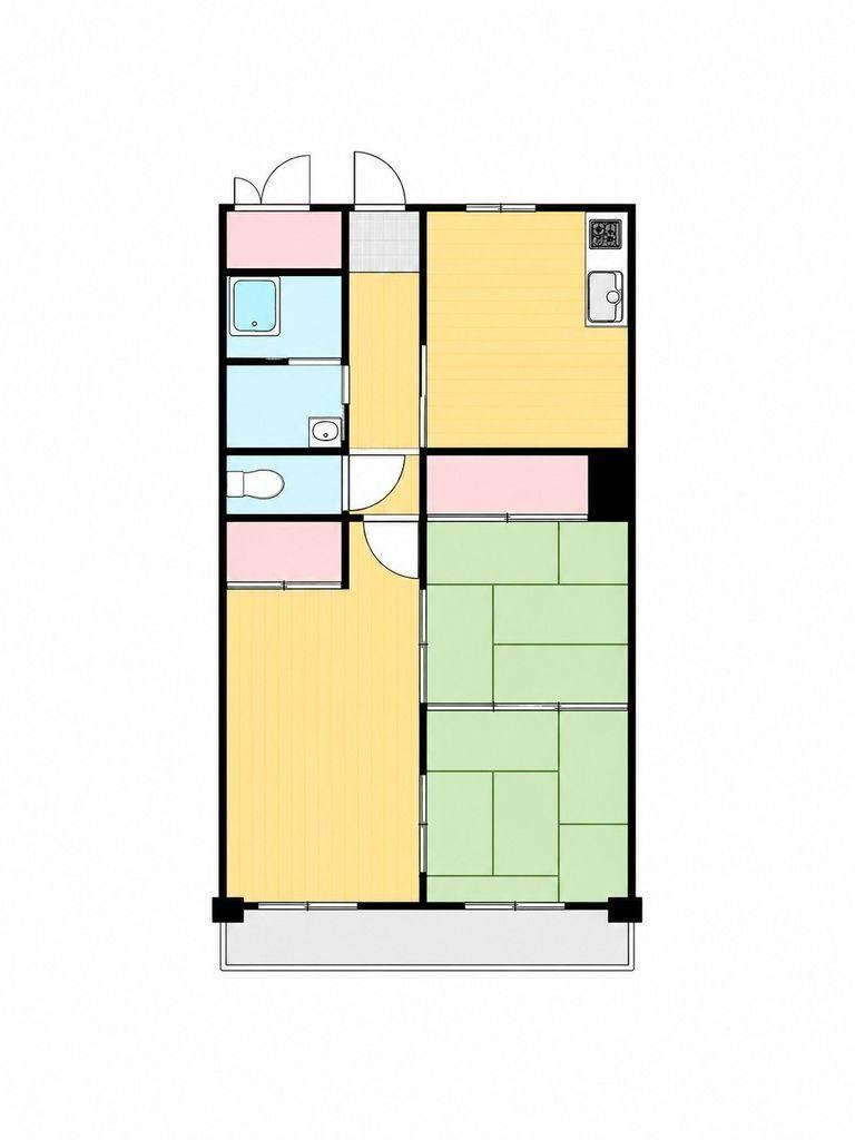3DK apartment in Ube, Yamaguchi - Photo 1