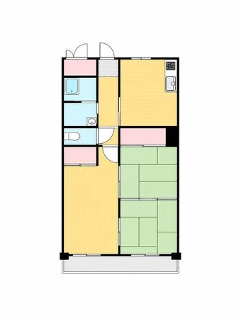3DK apartment in Ube