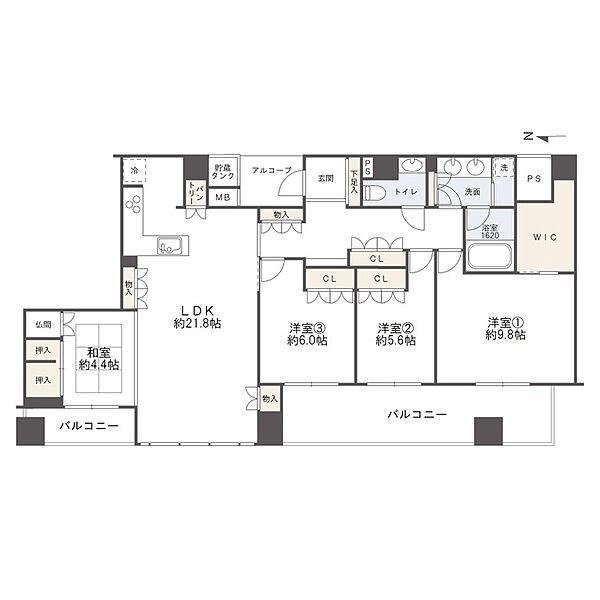4LDK apartment in Chuo Ward, Osaka - Photo 1