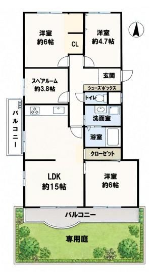 3LDK+S apartment in Suita, Osaka - Photo 1