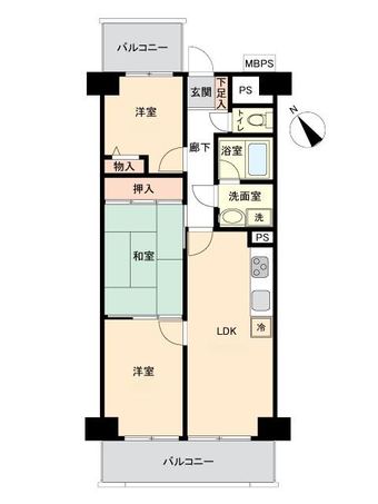 3LDK apartment in Yachiyo