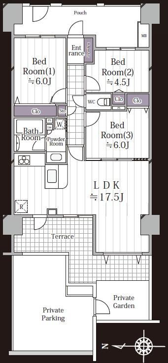 3LDK apartment in Ota Ward, Tokyo - Photo 1