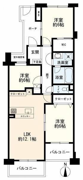 3LDK apartment in Ota Ward, Tokyo - Photo 1