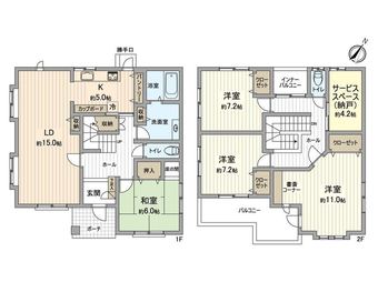 4LDK+S house in Minami Ward