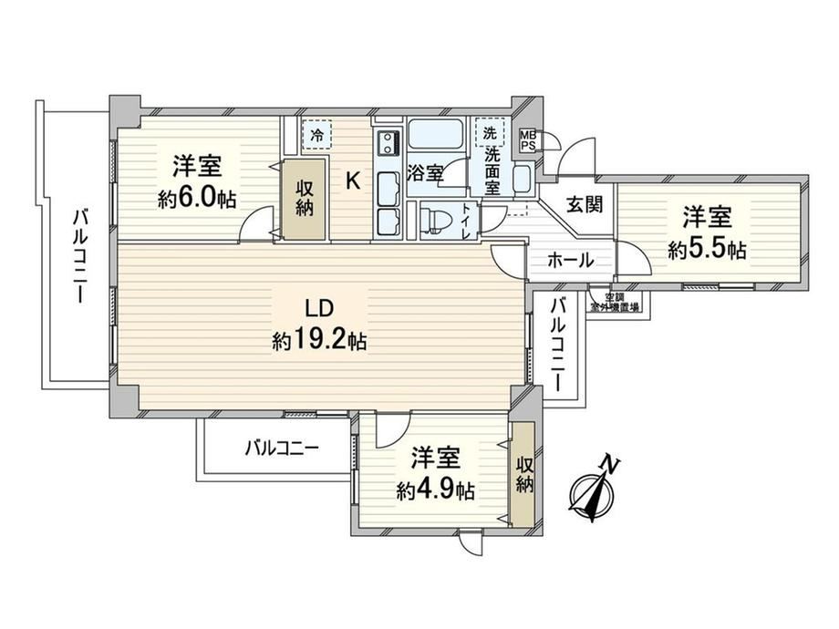 3LDK apartment in Suita, Osaka - Photo 1
