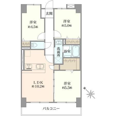 3LDK apartment in Kawasaki Ward, Kawasaki, Kanagawa - Photo 1