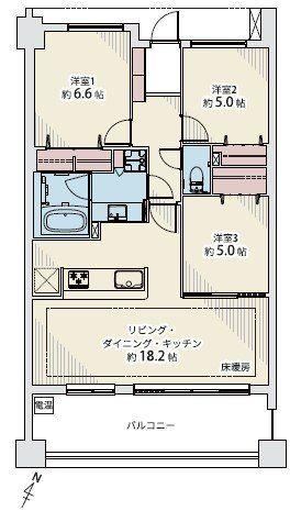 3LDK apartment in Tsuzuki Ward, Yokohama, Kanagawa - Photo 1