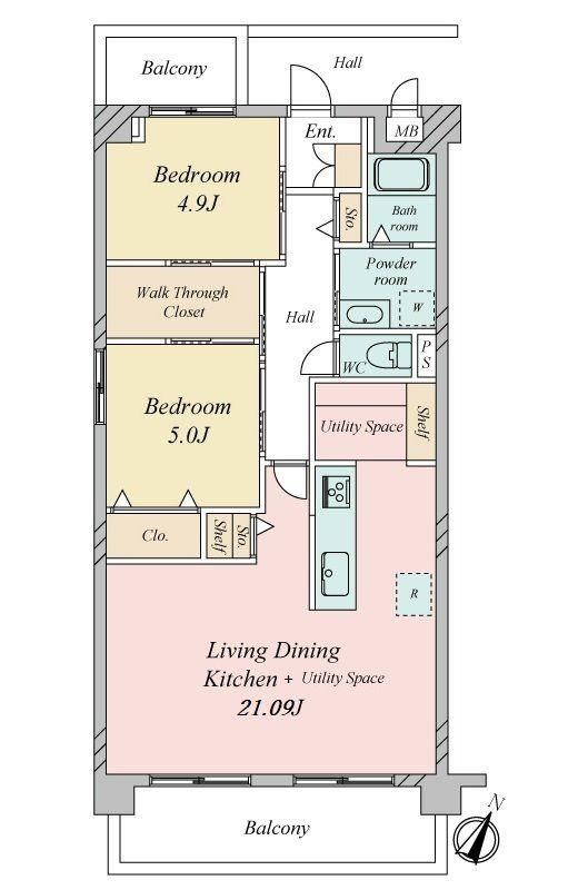 2LDK+S apartment in Onojo, Fukuoka - Photo 1