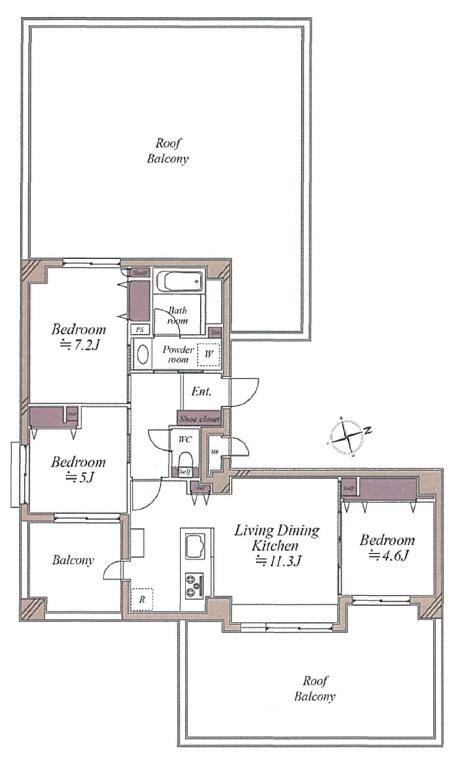 3LDK apartment in Saiwai Ward, Kawasaki, Kanagawa - Photo 1