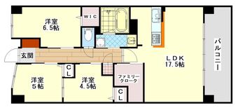 2LDK+S apartment in Higashi Ward