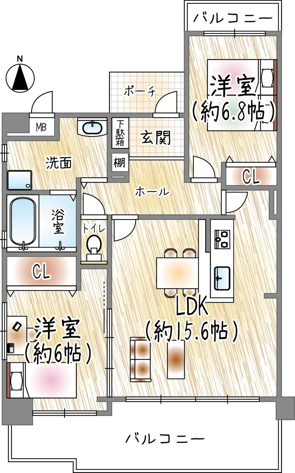2LDK apartment in Takarazuka, Hyogo - Photo 1