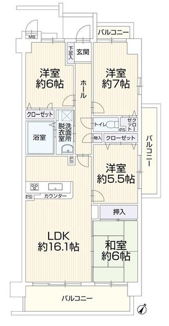 4LDK apartment in Kasuga