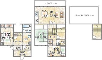 3LDK+S apartment in Takarazuka