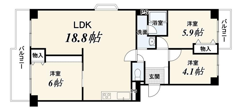 3LDK apartment in Uji, Kyoto - Photo 1