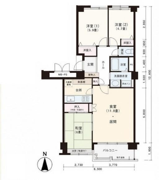 3LDK apartment in Aoba Ward, Yokohama, Kanagawa - Photo 1