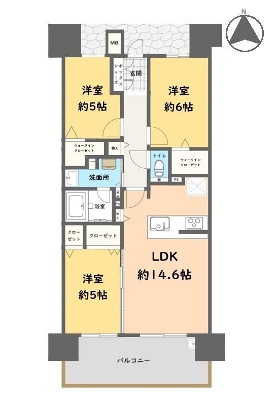 3LDK apartment in Oita, Oita - Photo 1