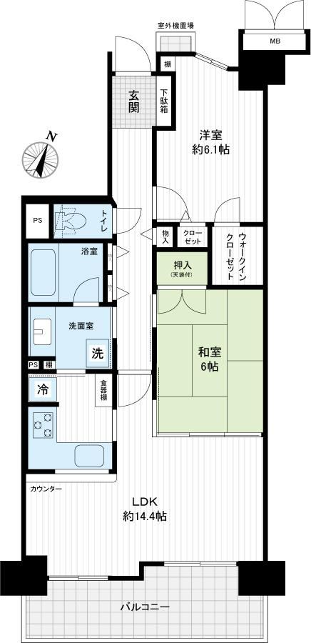 2LDK apartment in Toyonaka, Osaka - Photo 1