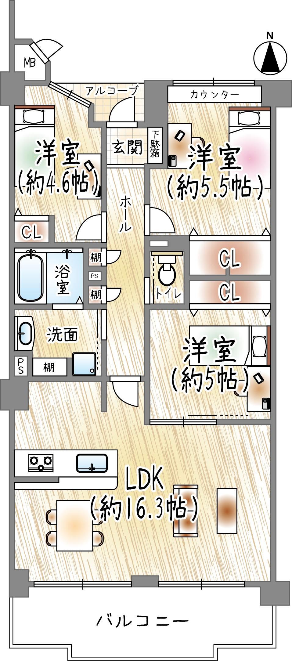 3LDK apartment in Kawanishi, Hyogo - Photo 1