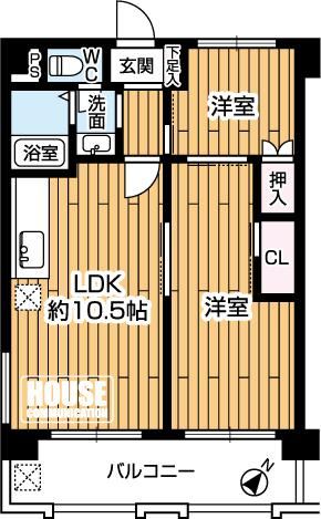 2LDK apartment in Higashinada Ward, Kobe, Hyogo - Photo 1