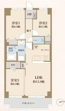 3LDK apartment in Koshigaya, Saitama - Photo 1