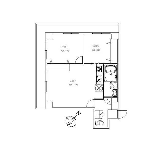 2LDK apartment in Naka Ward, Yokohama, Kanagawa - Photo 1