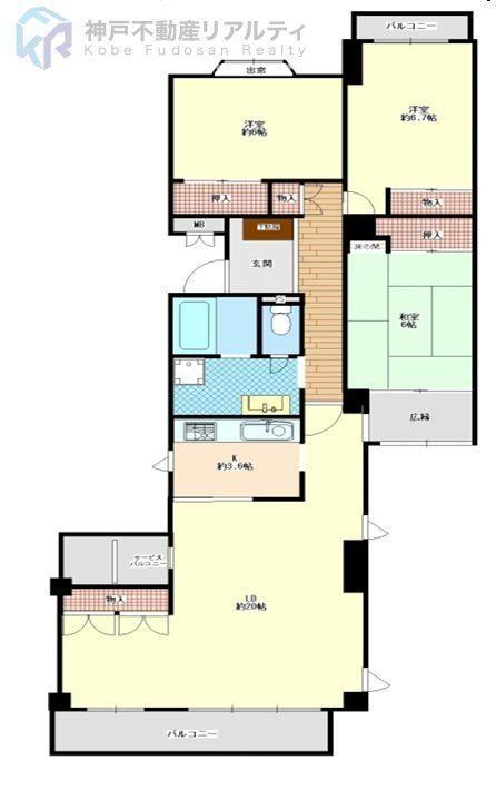 3LDK apartment in Ashiya, Hyogo - Photo 1