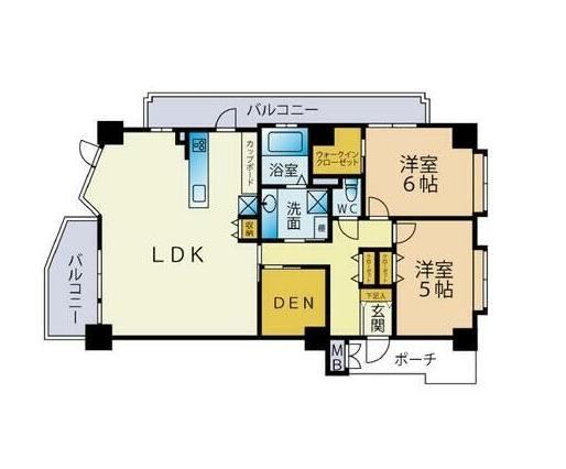 2LDK+S apartment in Chuo Ward, Kumamoto - Photo 1
