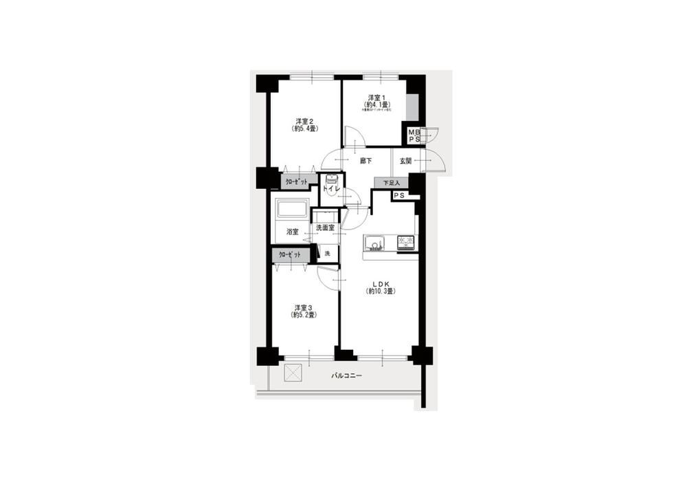 3LDK apartment in Kanagawa Ward, Yokohama, Kanagawa - Photo 1