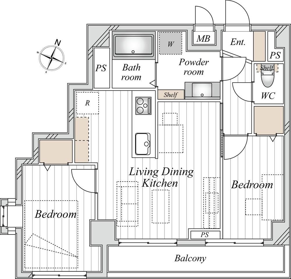 2LDK apartment in Edogawa Ward, Tokyo - Photo 1