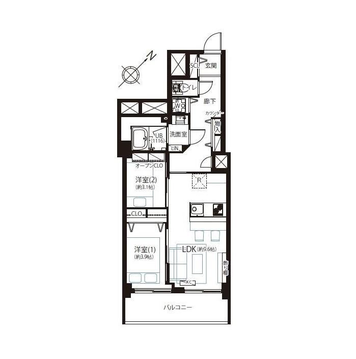 2LDK apartment in Toshima Ward, Tokyo - Photo 1