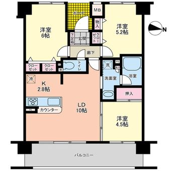 3LDK apartment in Ikeda