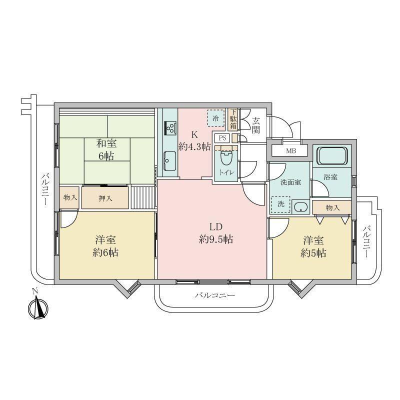 3LDK apartment in Kanagawa Ward, Yokohama, Kanagawa - Photo 1