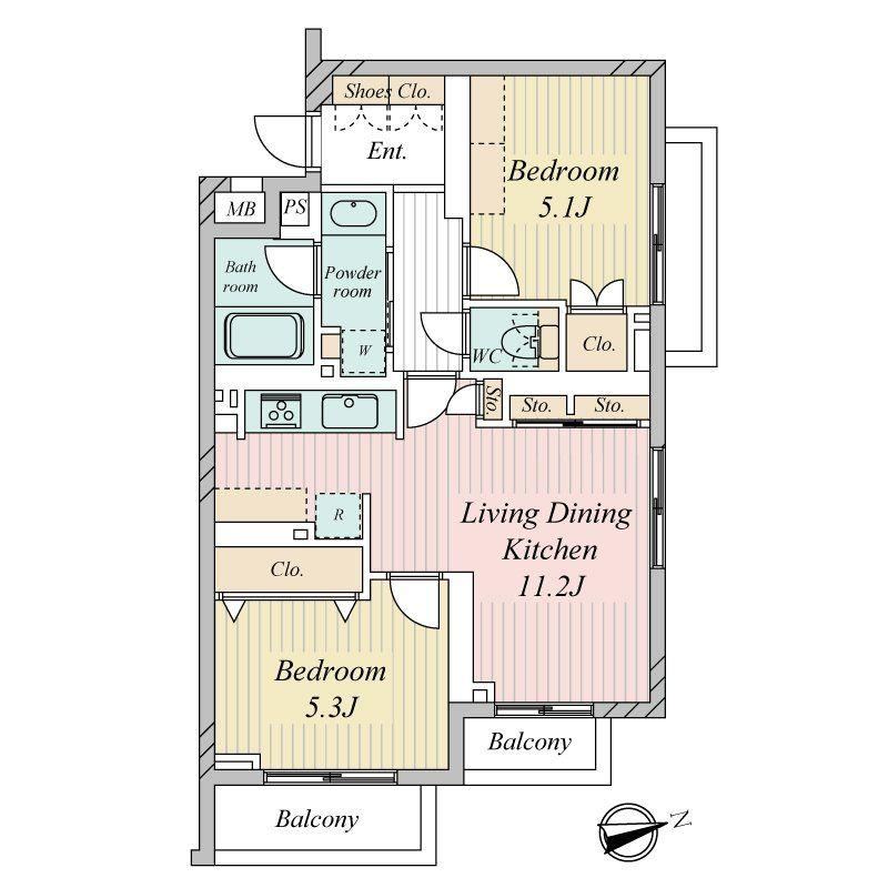 2LDK apartment in Setagaya Ward, Tokyo - Photo 1