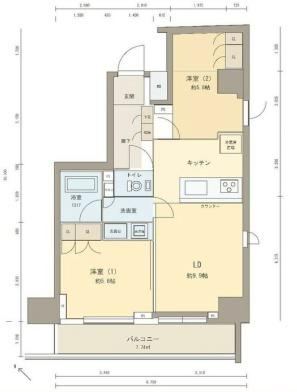 2LDK apartment in Kita Ward, Tokyo - Photo 1