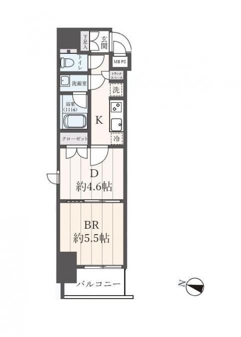1DK apartment in Kita Ward, Tokyo - Photo 1