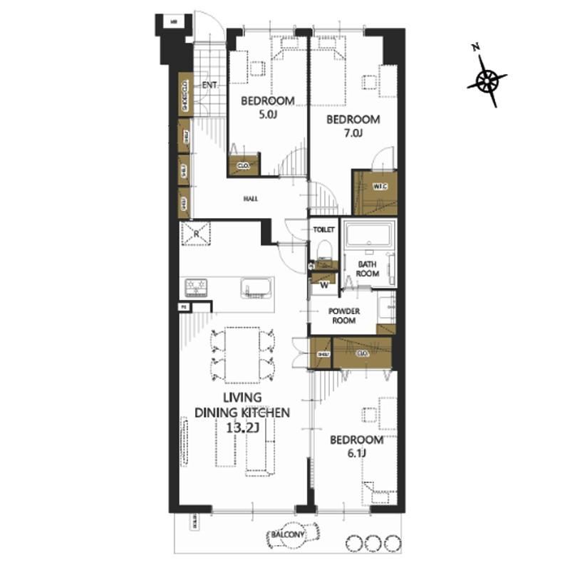 3LDK apartment in Naka Ward, Yokohama, Kanagawa - Photo 1