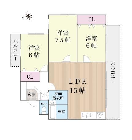 3LDK apartment in Higashi Ward, Nagoya, Aichi - Photo 1