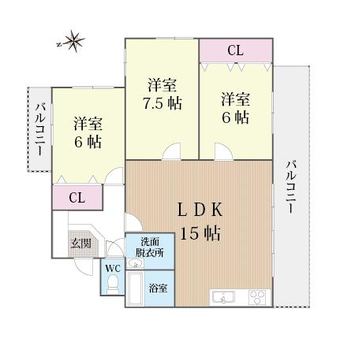 3LDK apartment in Higashi Ward, Nagoya