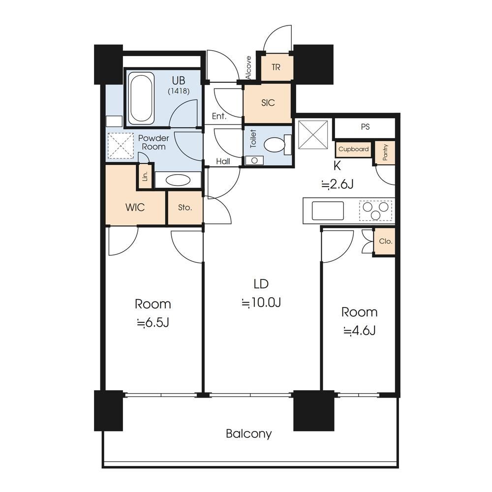 2LDK apartment in Chuo Ward, Tokyo - Photo 1