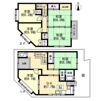 6DK house in Nakagyo Ward