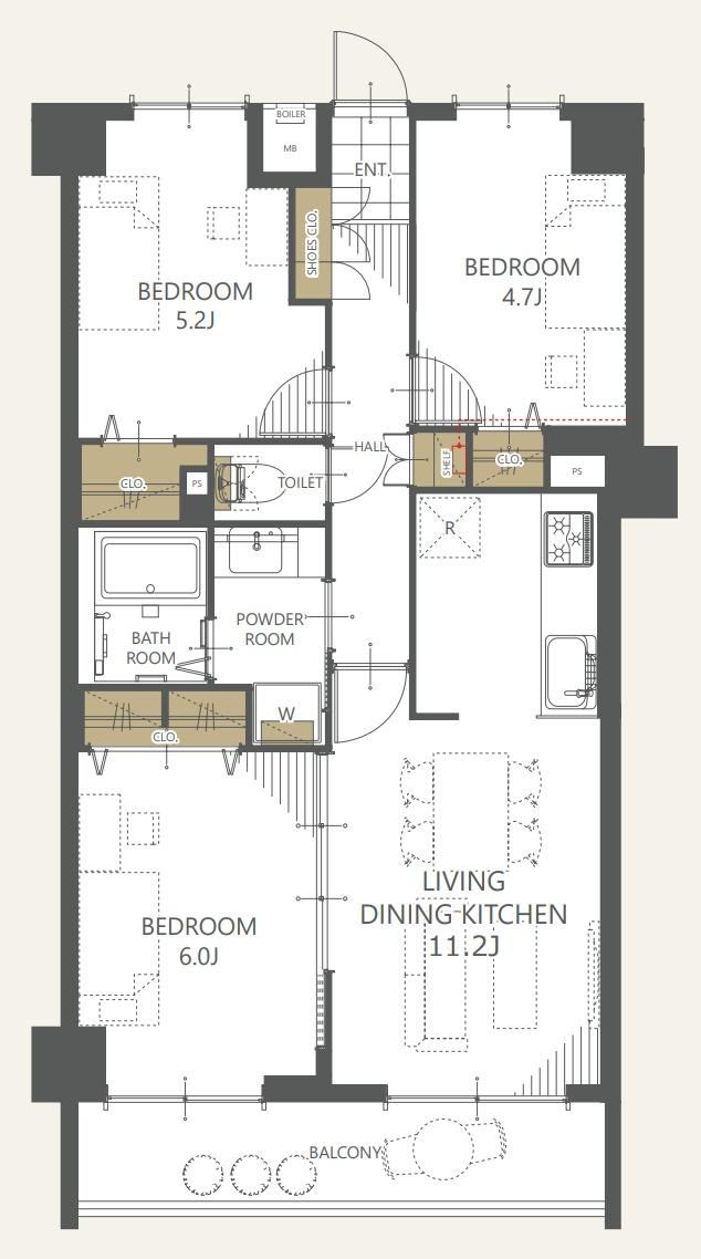 3LDK apartment in Adachi Ward, Tokyo - Photo 1