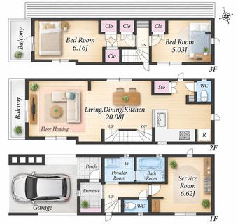 3LDK house in Chofu