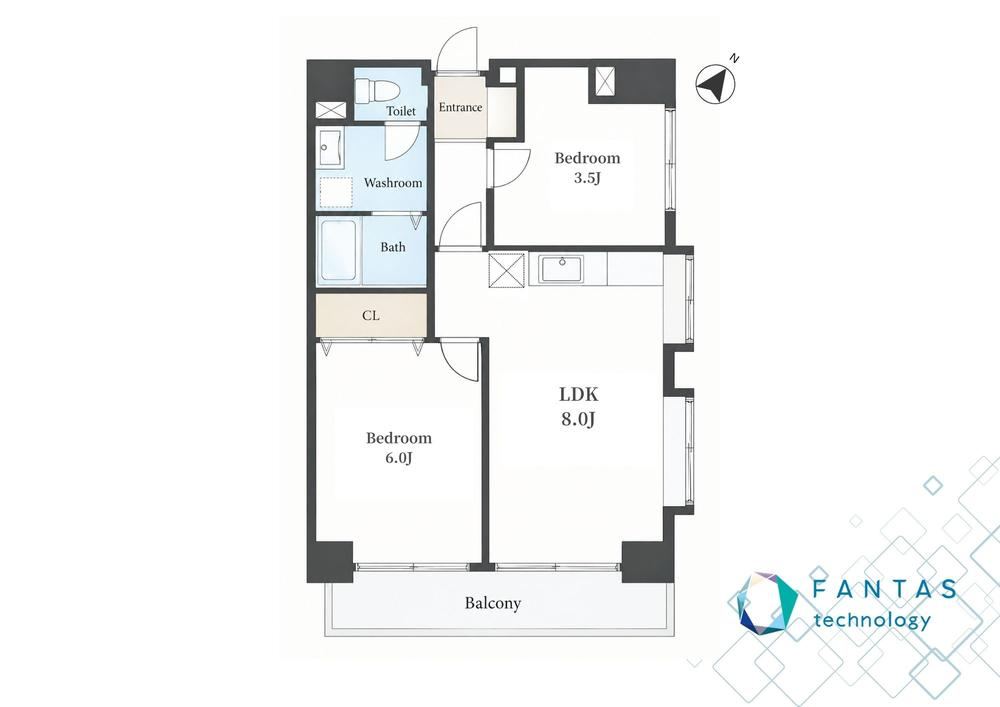 2LDK apartment in Kita Ward, Tokyo - Photo 1