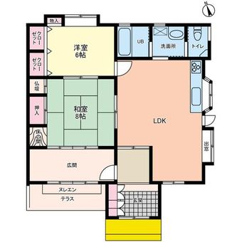 2LDK house in Honjo